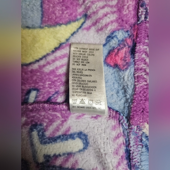 Disney Womens Purple Plaid Eeyore Fleece Elastic Waist Pajama Pants Size Medium - Picture 6 of 12